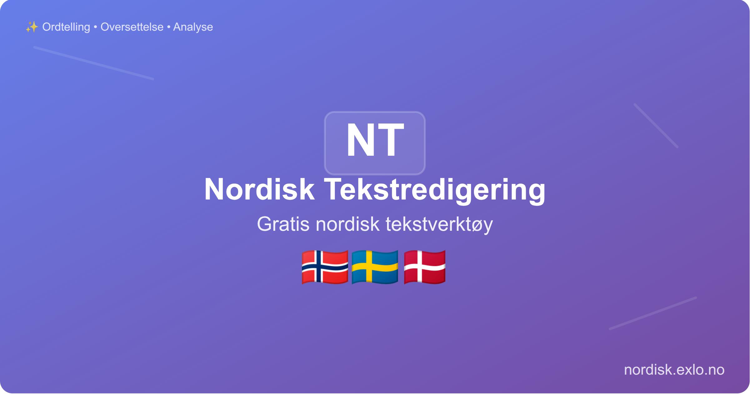 ScandiText presented as a Nordic text tool for Norwegian, Swedish, and Danish